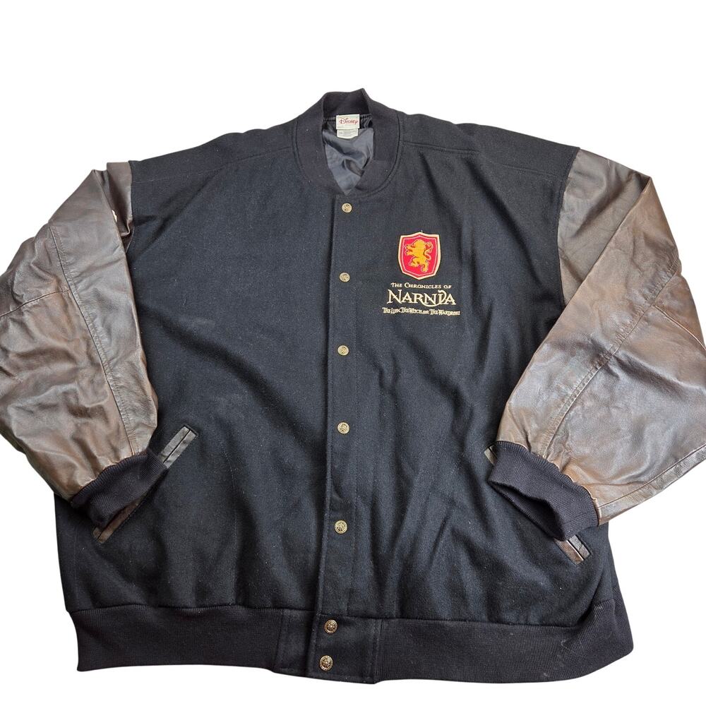 Disney Chronicles of Narnia LE 350 Wool Leather Varsity Jacket XXL 2005